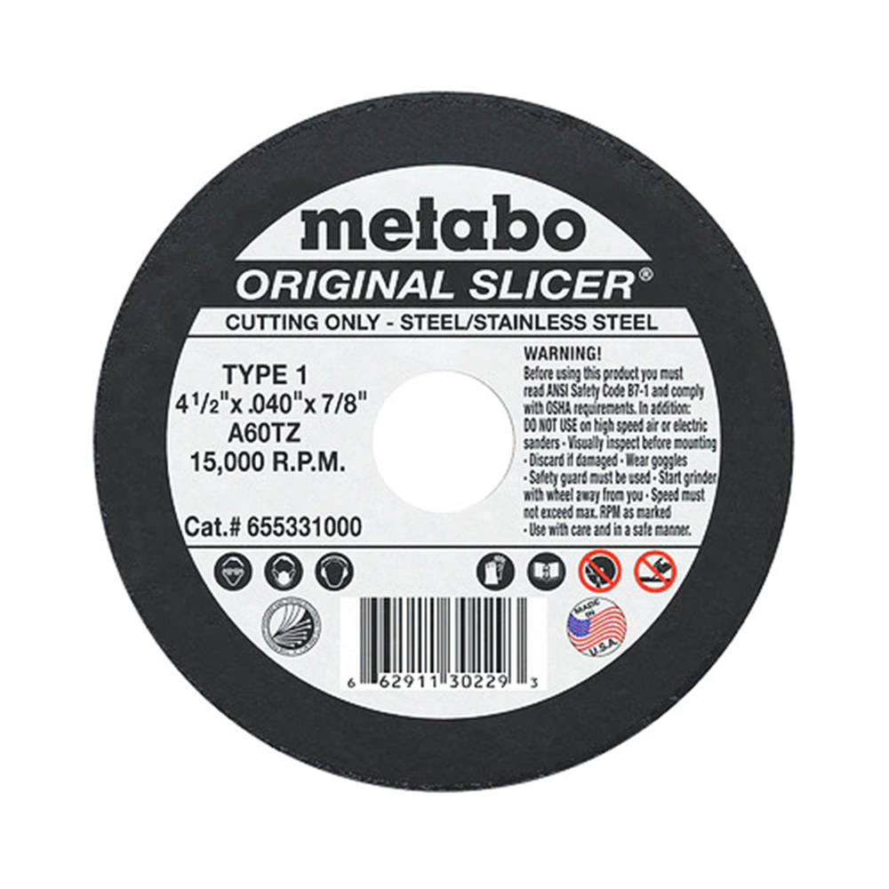 Metabo Original Slicer Type 1 - A60TZ from Columbia Safety