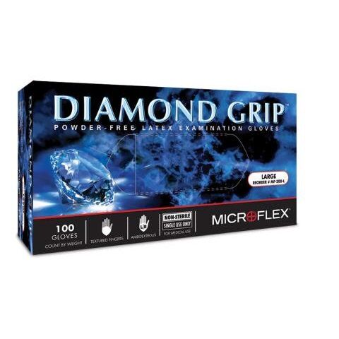 Microflex Diamond Grip Latex Gloves from Columbia Safety