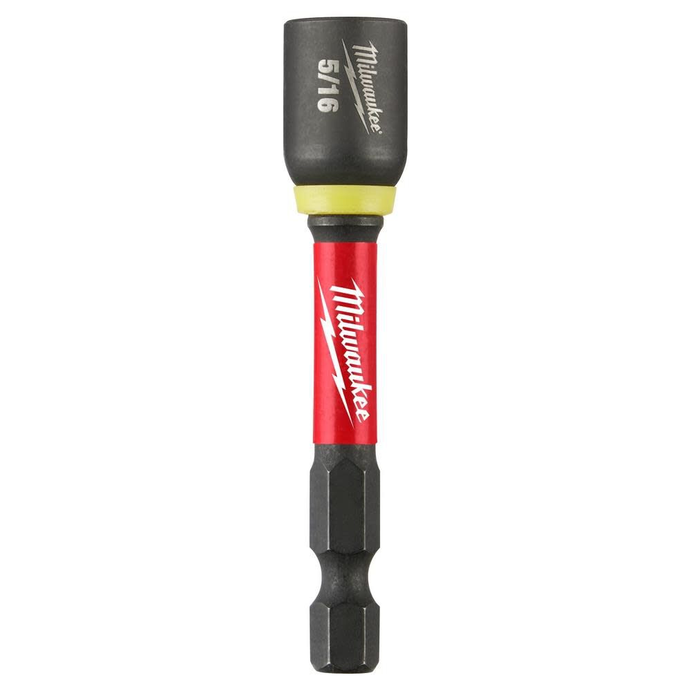Milwaukee SHOCKWAVE 5/16 Inch x 2-9/16 Inch Magnetic Nut Driver - 1/4" - 5/16" from Columbia Safety