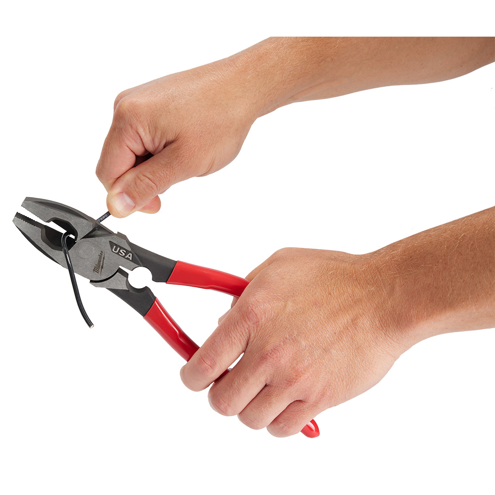 Milwaukee 9-Inch Lineman's Pliers with Thread Cleaner from Columbia Safety