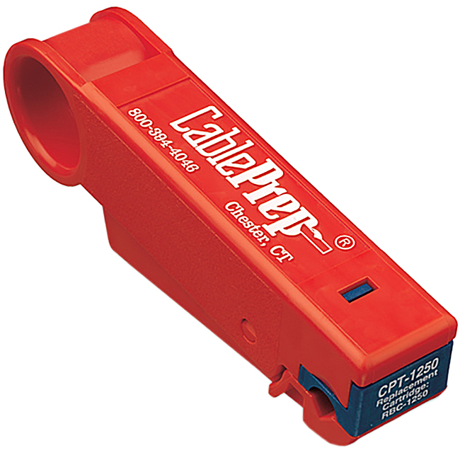 Cable Prep 6 & 59 Cable Stripper for 1/8 Inch Braid Exposure with One Installed Blade Cartridge from Columbia Safety