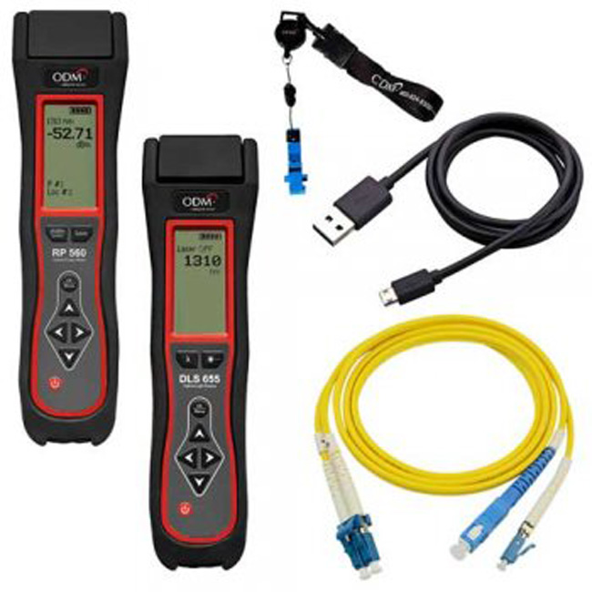 ODM SM Loss Test Kit 1310/1550 nm with Bluetooth & Wave ID from Columbia Safety