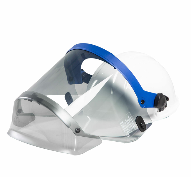 OEL 12 Cal Arc Rated Face Shield and Hard Hat from Columbia Safety