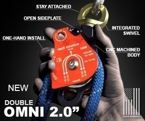 Rock Exotica P53D Omni-Block Double Swivel Pulley  from Columbia Safety