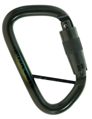 Omega Pacific 7/16 Modified D Steel Quik-Lok Carabiner - Captive-Eye from Columbia Safety