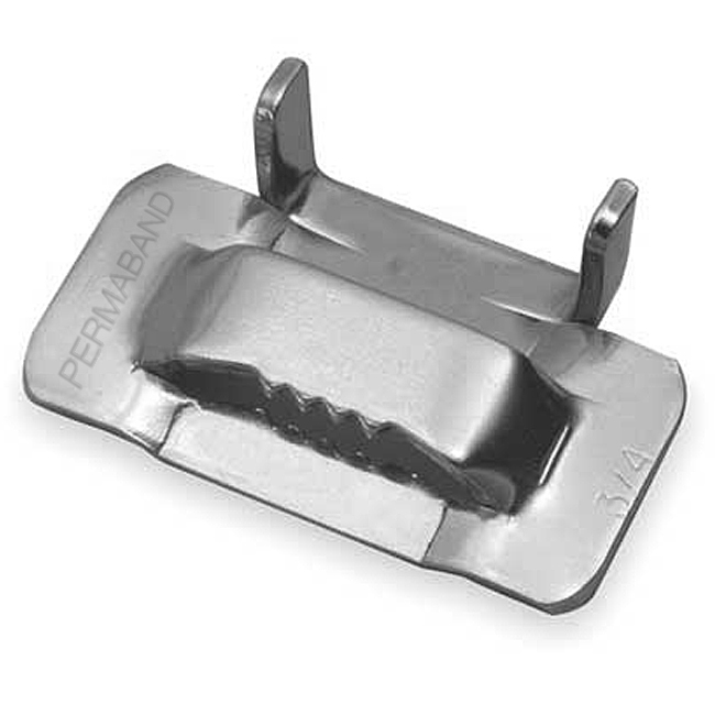 PermaBand Type 201 3/4 Inch Stainless Steel Banding Buckle (100 Pack) from Columbia Safety