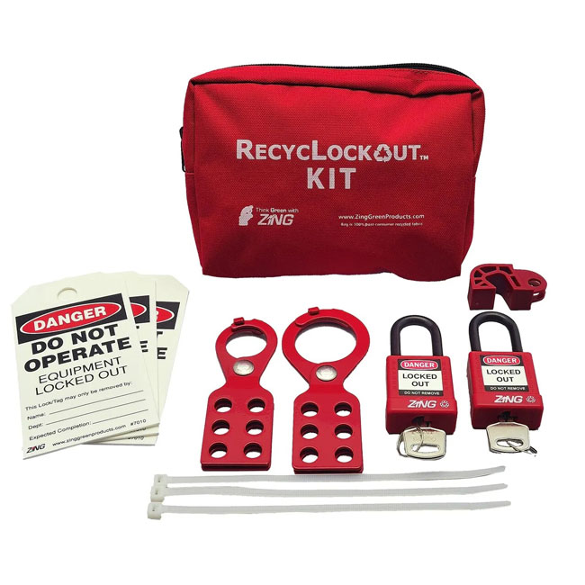 ZING Lockout Tagout General Application Kit from Columbia Safety