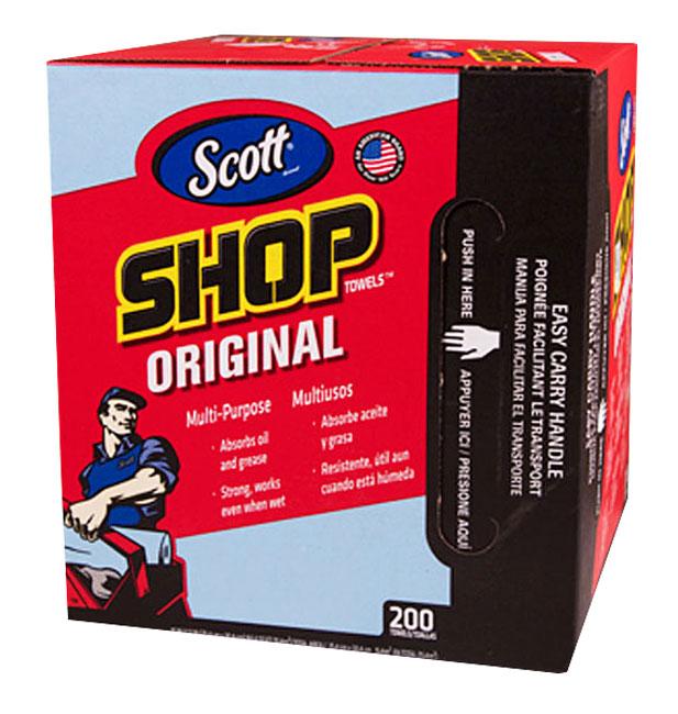 Scott Blue Shop Towels (Box of 200) from Columbia Safety