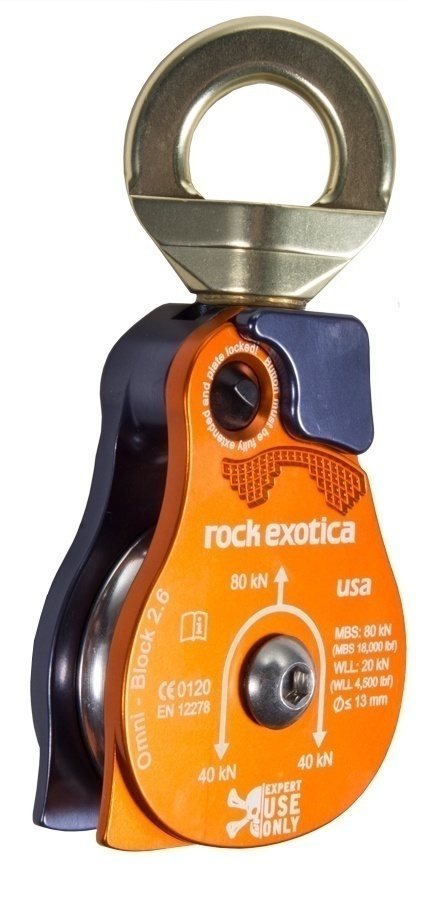 Rock Exotica P55 Omni-Block Swivel Pulley from Columbia Safety