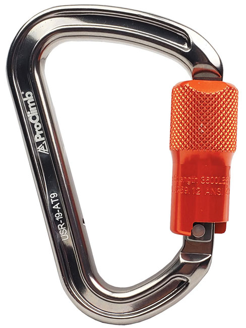 Twist Lock I-Beamer Carabiner from Columbia Safety