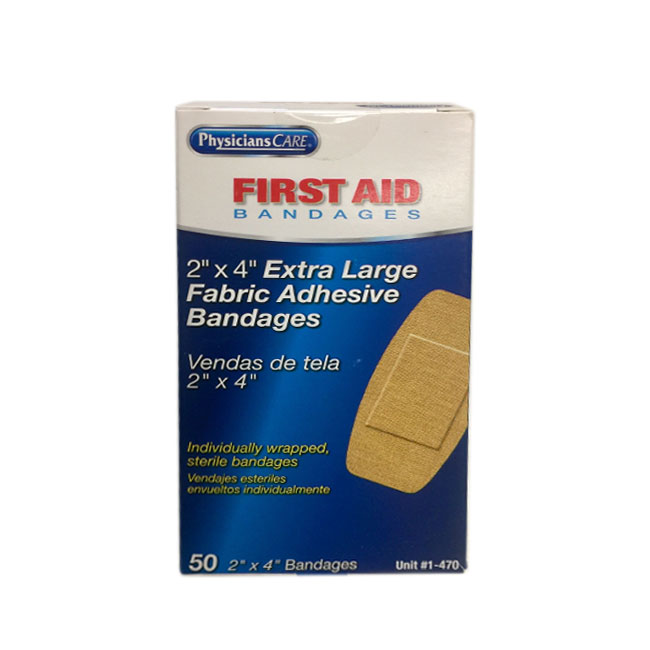 Pac-Kit 2in. x 4.5in. Latex Free Woven Bandages - 50 Pcs from Columbia Safety