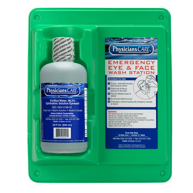Pac-Kit Eye Wash Station - Single 32 oz. from Columbia Safety