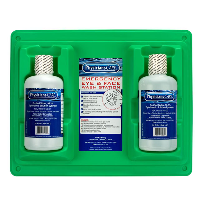 Pac-Kit Eye Wash Station - Twin 32 oz. from Columbia Safety
