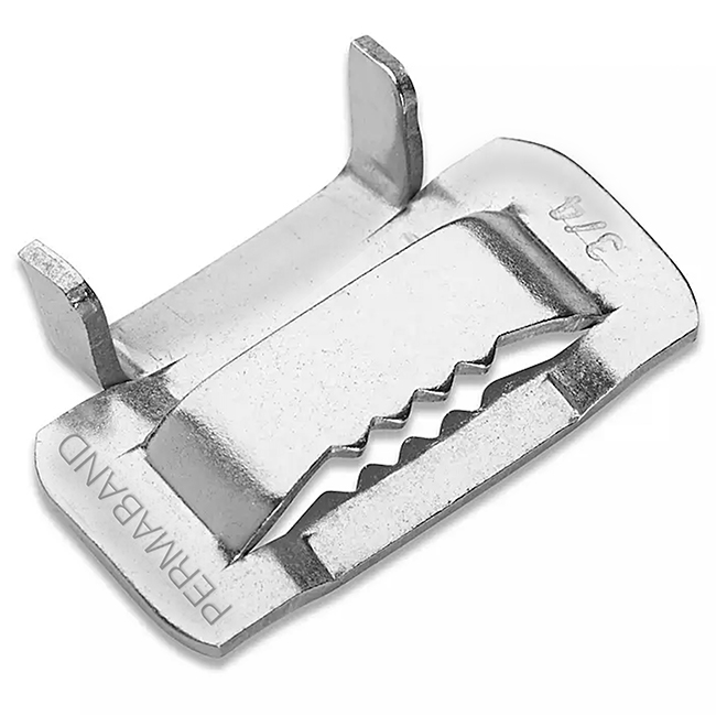 PermaBand Type 201 3/4 Inch Stainless Steel Banding Buckle (100 Pack) from Columbia Safety