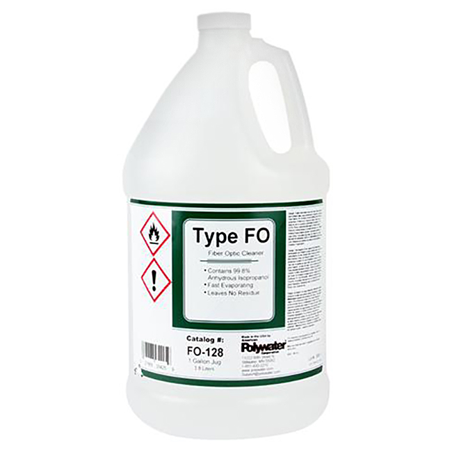 Polywater Type FO Water-Free Alcohol Fiber Optic Cleaner from Columbia Safety