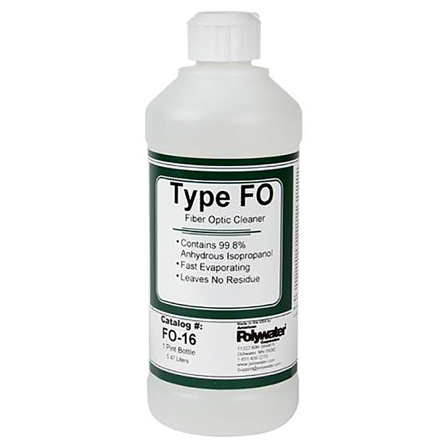 Polywater Type FO Water-Free Alcohol Fiber Optic Cleaner from Columbia Safety