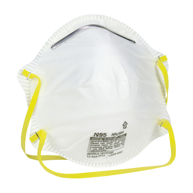PIP Safety Works N95 Harmful Dust Disposable Respirator from Columbia Safety