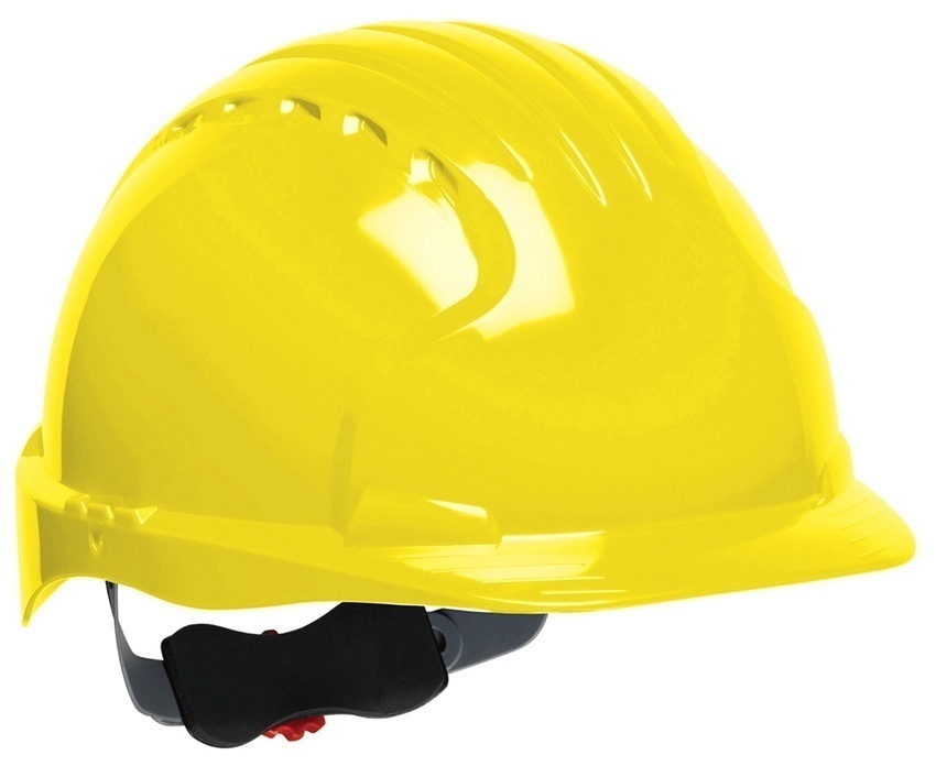 JSP EV6151 Evolution Deluxe Standard Brim Safety Helmet - Non-Vented - Yellow from Columbia Safety
