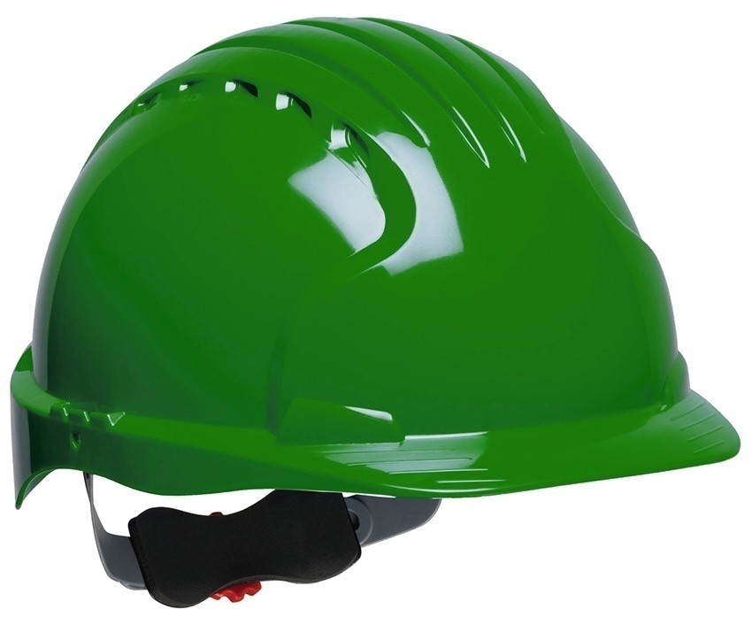 JSP EV6151 Evolution Deluxe Standard Brim Safety Helmet - Non-Vented - Green from Columbia Safety