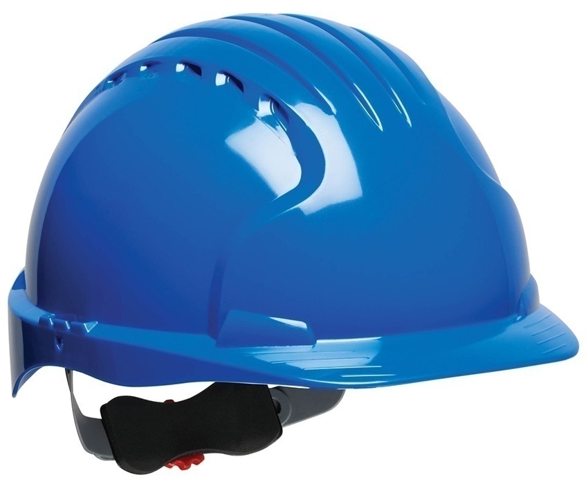 JSP EV6151 Evolution Deluxe Standard Brim Safety Helmet - Non-Vented - Blue from Columbia Safety