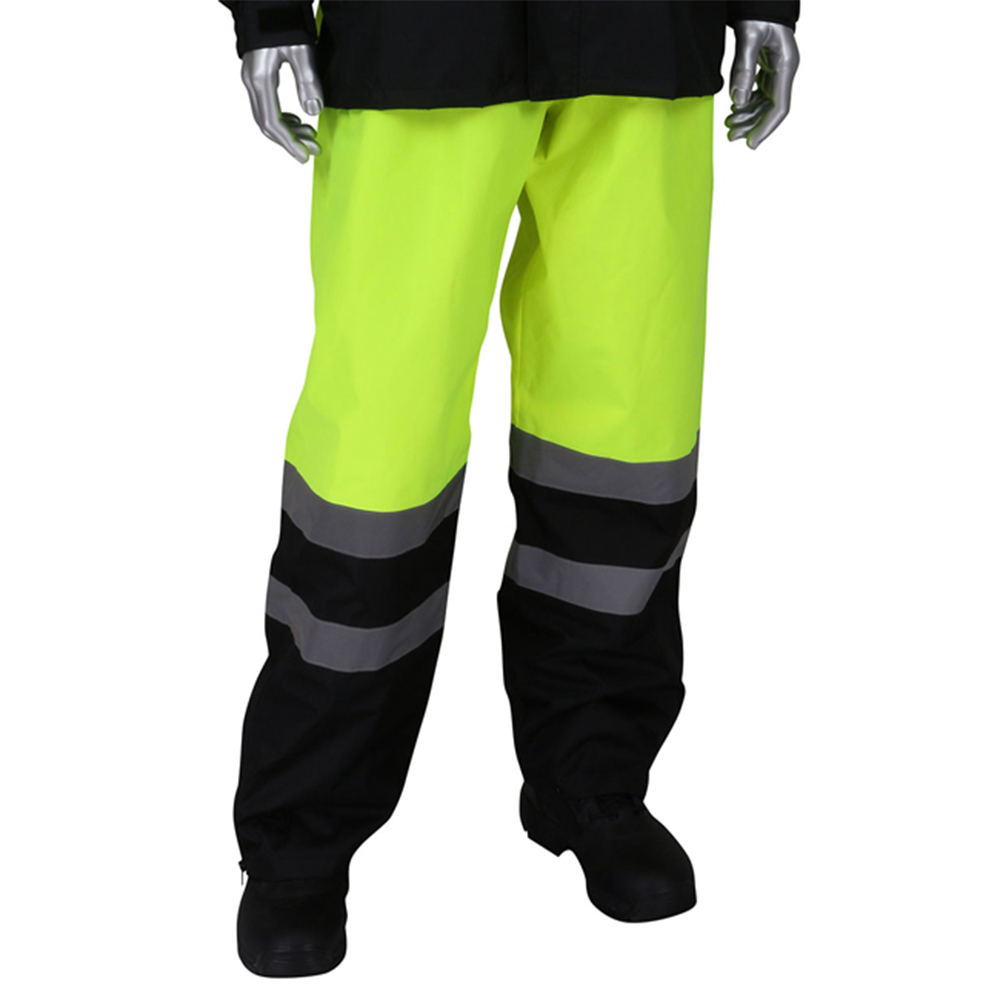PIP Falcon Viz Ripstop Rain Pants with Removable Suspenders | 353-1202LY from Columbia Safety