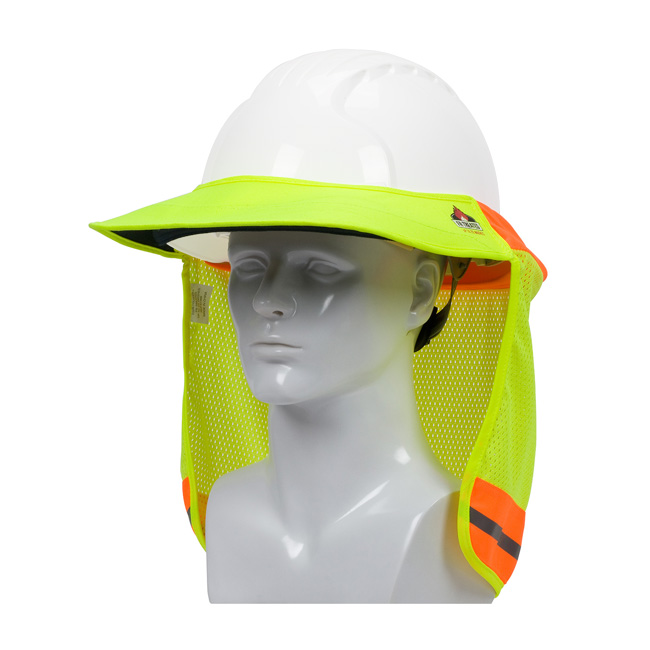 PIP EZ-Cool FR Treated Hi-Vis Hard Hat Visor and Neck Shade from Columbia Safety