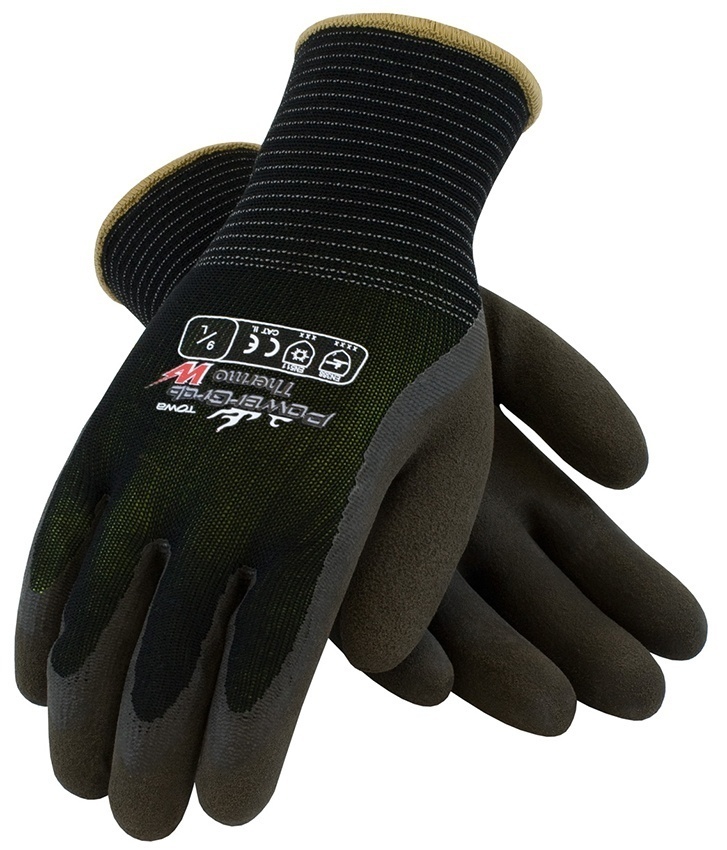 PowerGrab Thermo Black Acrylic Gloves (12 Pair) from Columbia Safety
