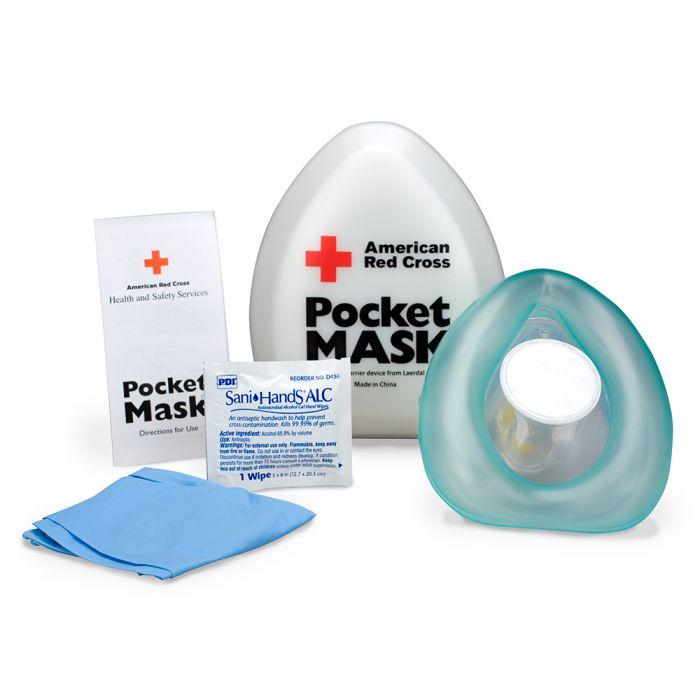 First Aid Only CPR Laerdal Pocket Mask with Plastic Case from Columbia Safety