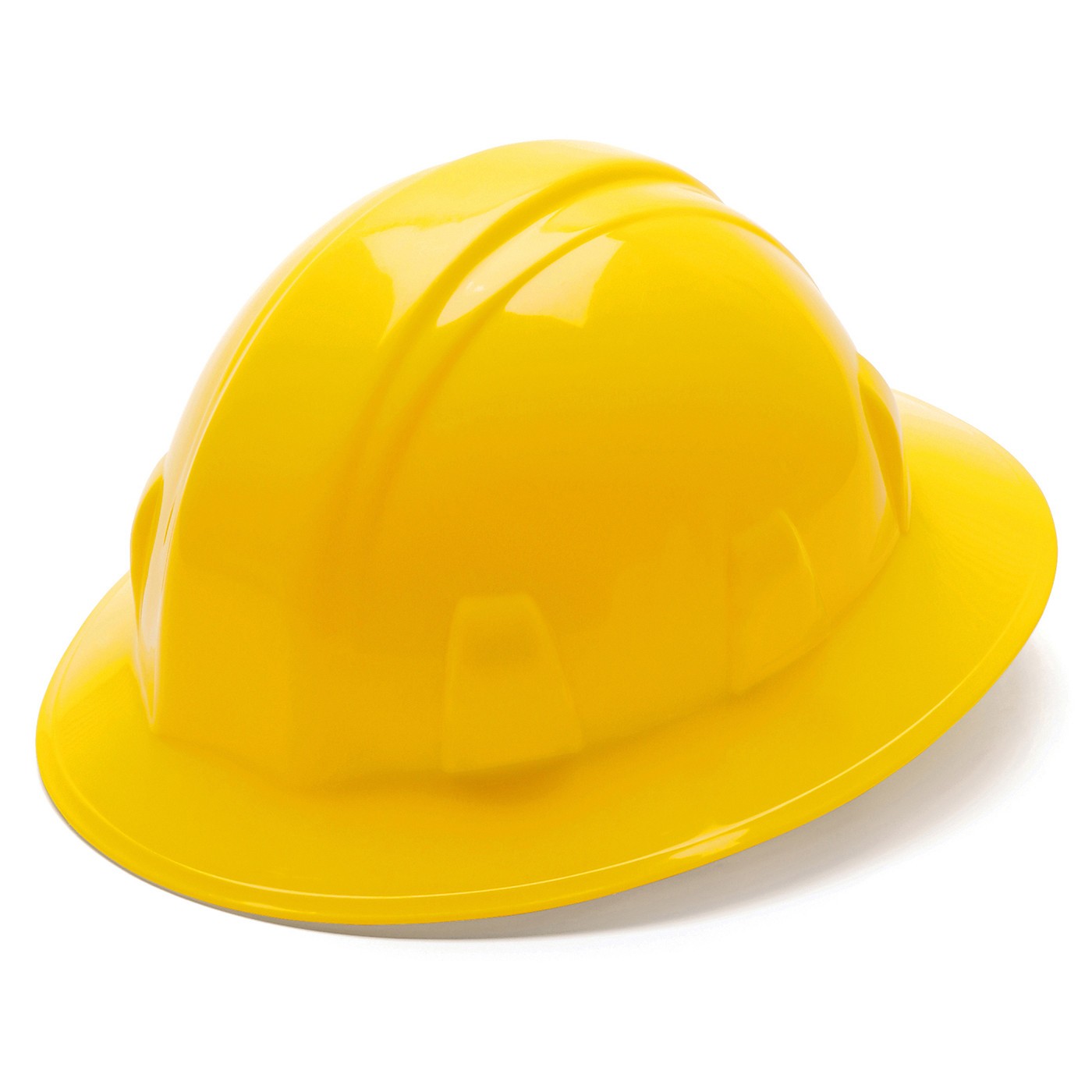 Pyramex SL Series Full Brim Hard Hat with 6 Point Ratchet Suspension from Columbia Safety