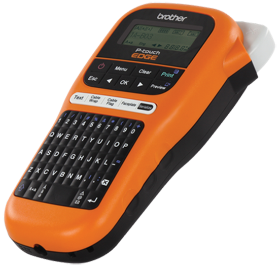 Brother PTE110 Industrial Handheld Labeling Tool Kit with Case