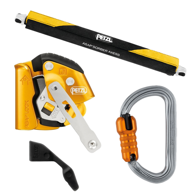  Petzl ASAP Lock Kit with ASAP'SORBER Axess and Carabiner from Columbia Safety