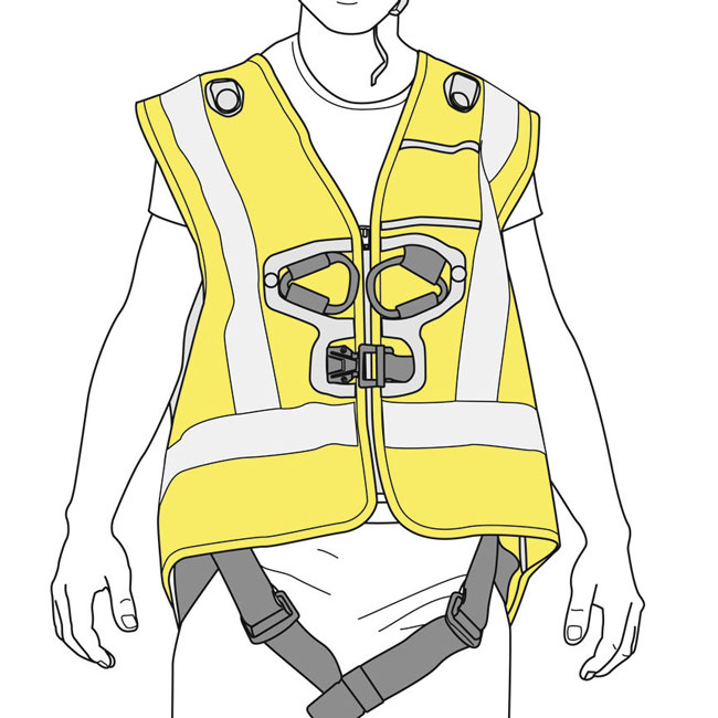 Petzl HI-VIZ Vest for NEWTON Harnesses from Columbia Safety
