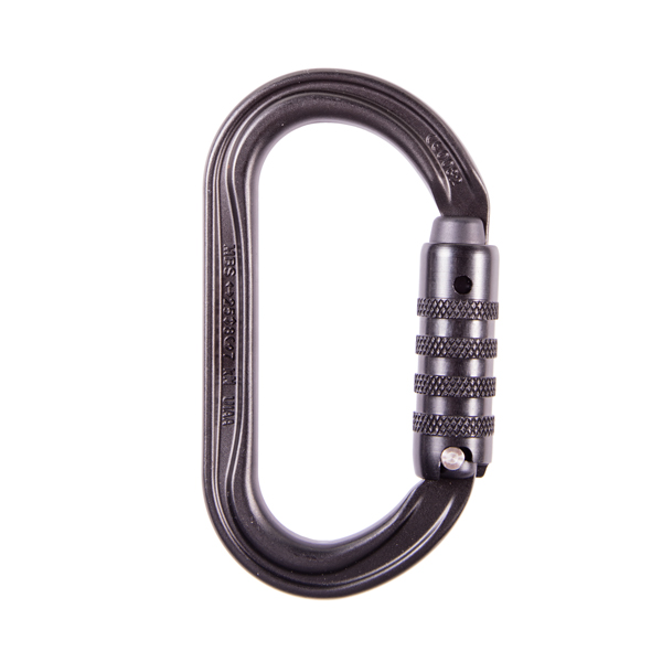 Petzl OK Aluminum Oval Carabiner Triact-Lock - Black from Columbia Safety