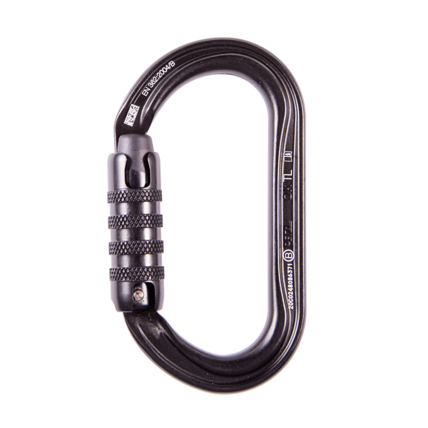 Petzl OK Aluminum Oval Carabiner Triact-Lock - Black from Columbia Safety