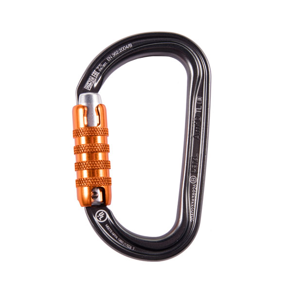 William H-Frame Triact Locking Gold Carabiner - Petzl