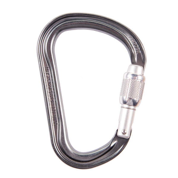 Petzl M36A SL William Screw-Lock Aluminum Carabiner-Gray from Columbia Safety