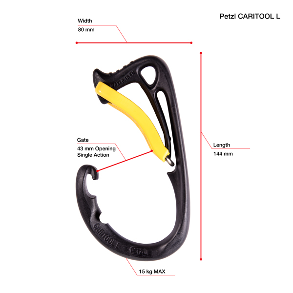 Petzl CARITOOL Harness Tool Holder- Large from Columbia Safety