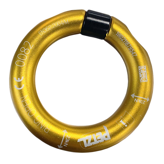 Petzl RING OPEN Multi-Directional Gated Ring from Columbia Safety
