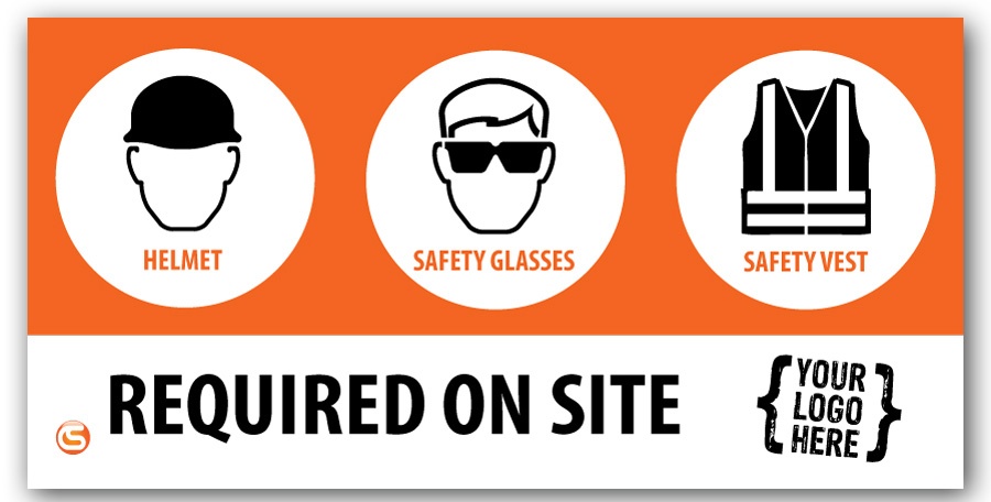 Required Job Site PPE Banner from Columbia Safety