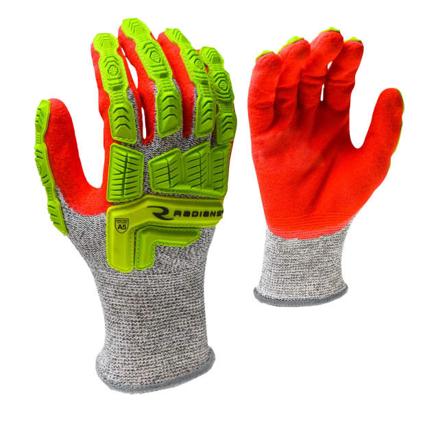 Radians Cut Protection A5 Sandy Foam Nitrile Coated Work Gloves from Columbia Safety