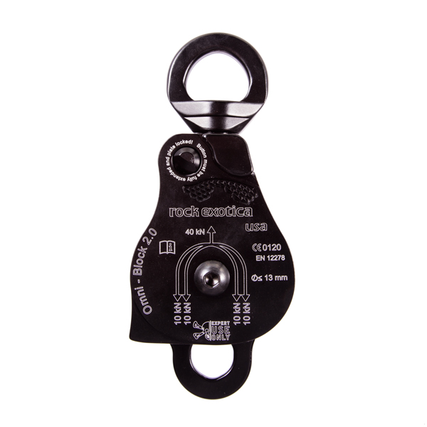 Rock Exotica P53 D-B Omni-Block Double Swivel Pulley from Columbia Safety