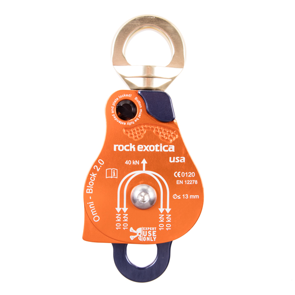 Rock Exotica P53D Omni-Block Double Swivel Pulley from Columbia Safety