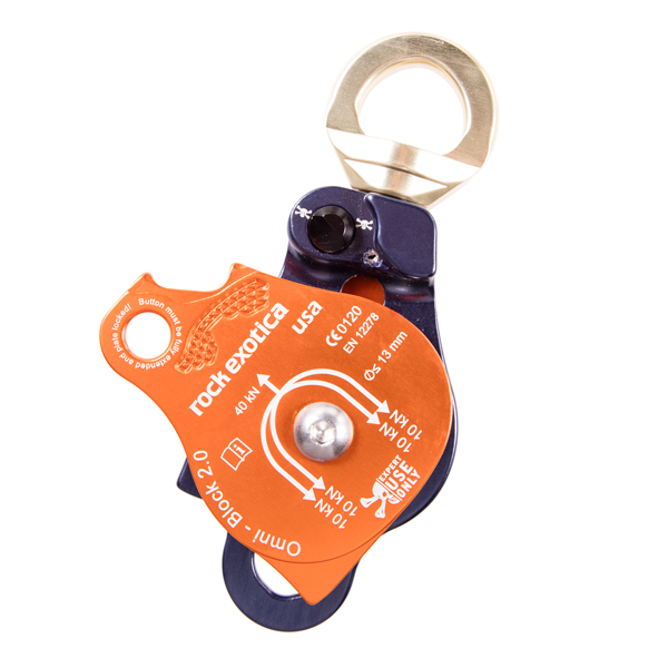 Rock Exotica P53D Omni-Block Double Swivel Pulley from Columbia Safety