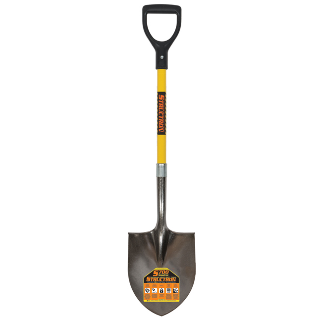 Seymour Round Point Shovel Short Handle D-Grip from Columbia Safety
