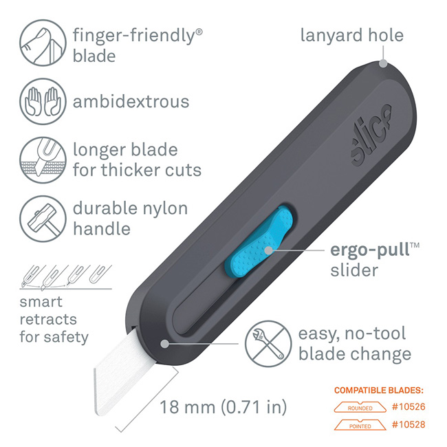 Slice Smart-Retracting Utility Knife from Columbia Safety