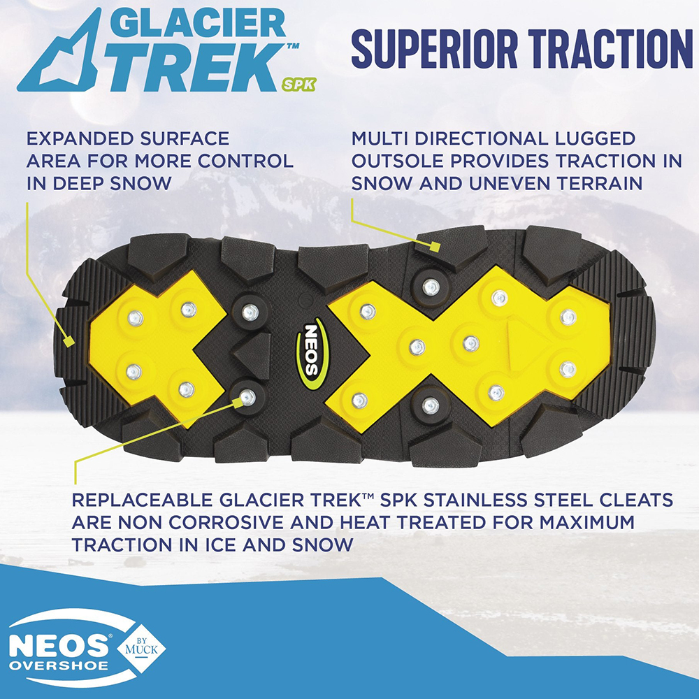 NEOS Overshoe Explorer Glacier Trek Cleats Insulated Overshoes from Columbia Safety