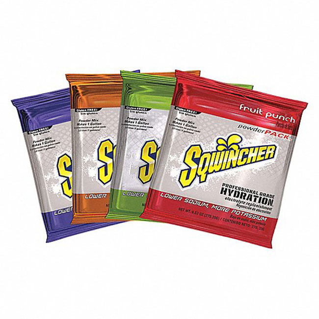 Sqwincher Variety Pack Sports Drink 1 Gallon Mix (Case of 80) from Columbia Safety