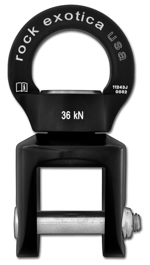 Rock Exotica Shackle Swivel from Columbia Safety