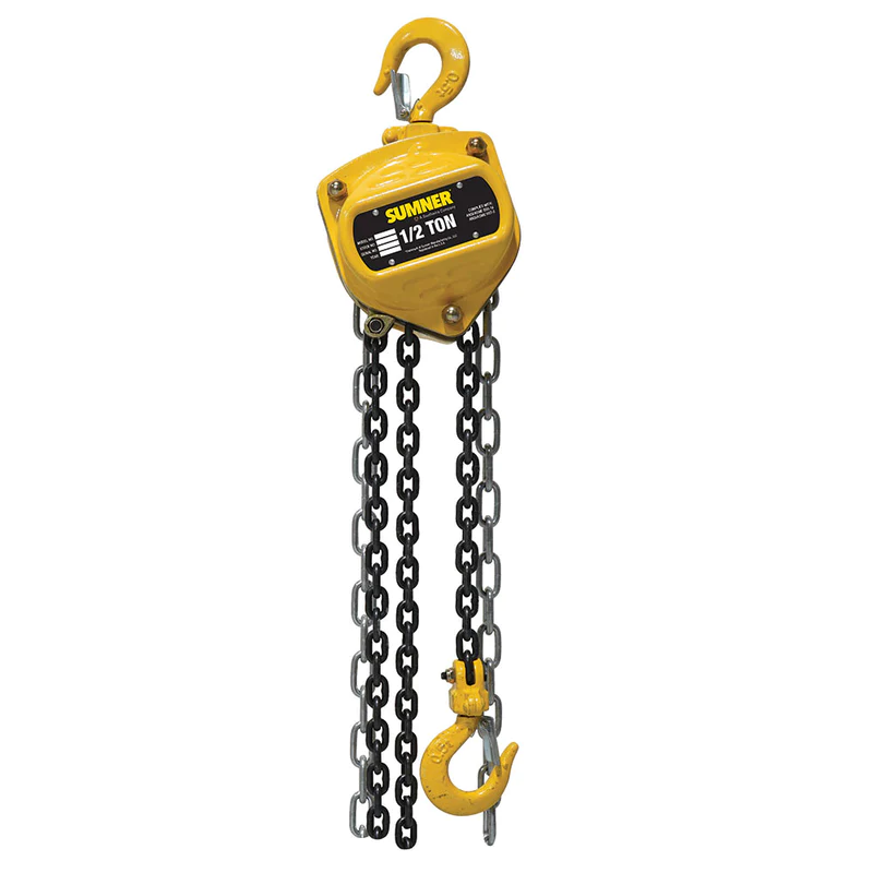 Sumner CB050C15 1/2 Ton Chain Hoist - 15 Feet Long from Columbia Safety