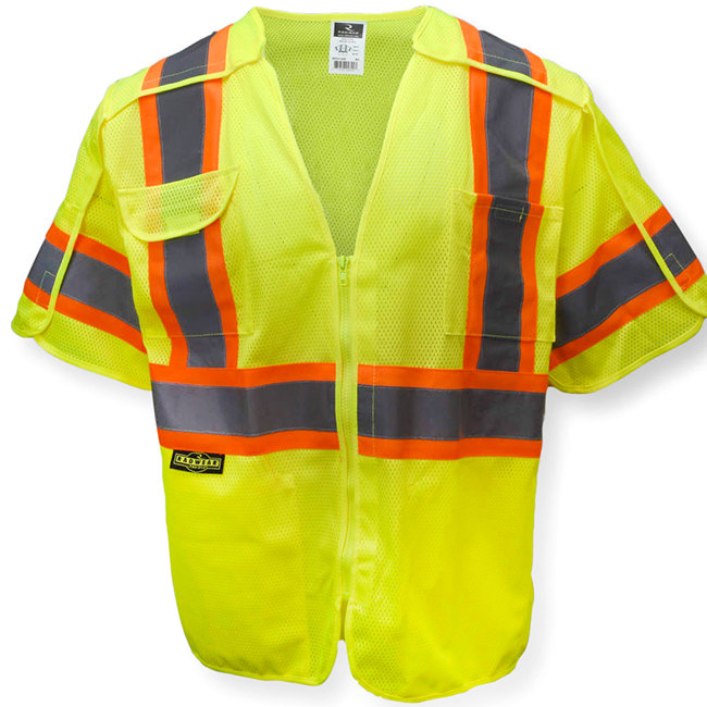 Radians SV24-3 Type R Class 3 Breakaway Surveyor Vest­­­ from Columbia Safety